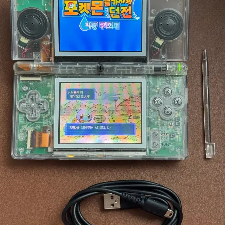 [BUNJANG] Nintendo DS Lite Transparent Housing + Game Cards / 닌텐도 DS Lite 투명 하우징 + 게임 카드