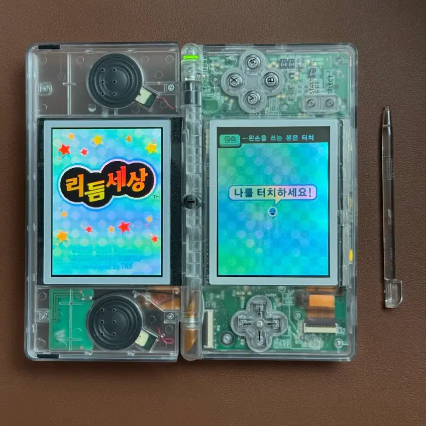 [BUNJANG] Nintendo DS Lite Transparent Housing + Game Cards / 닌텐도 DS Lite 투명 하우징 + 게임 카드