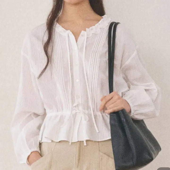 [BUNJANG] Mango Many Please ONCE Frill Blouse White / 망고매니플리즈 (ONCE FRILL BLOUSE_WHITE)