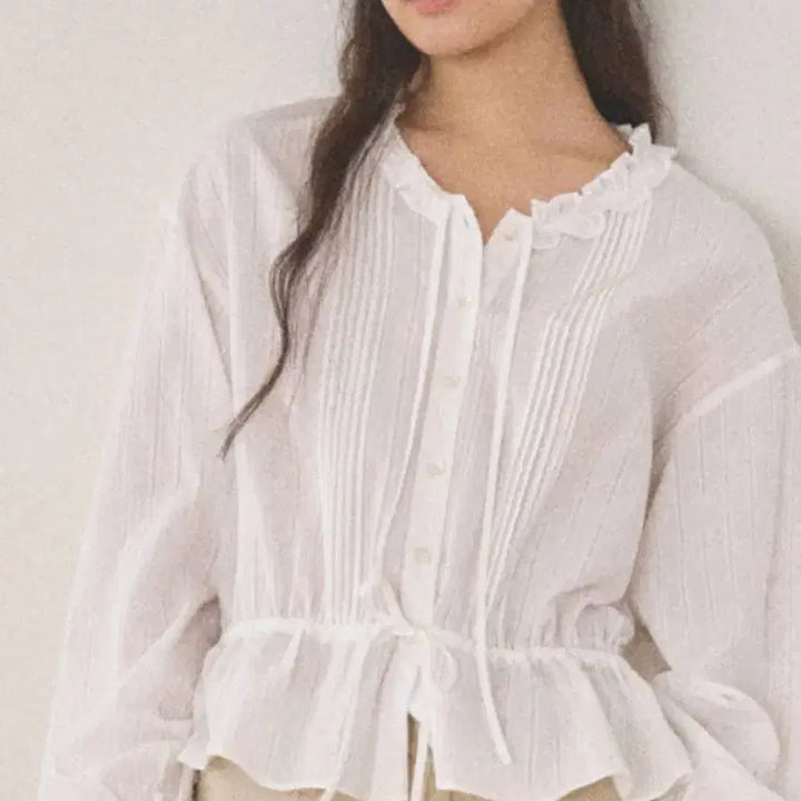 [BUNJANG] Mango Many Please ONCE Frill Blouse White / 망고매니플리즈 (ONCE FRILL BLOUSE_WHITE)