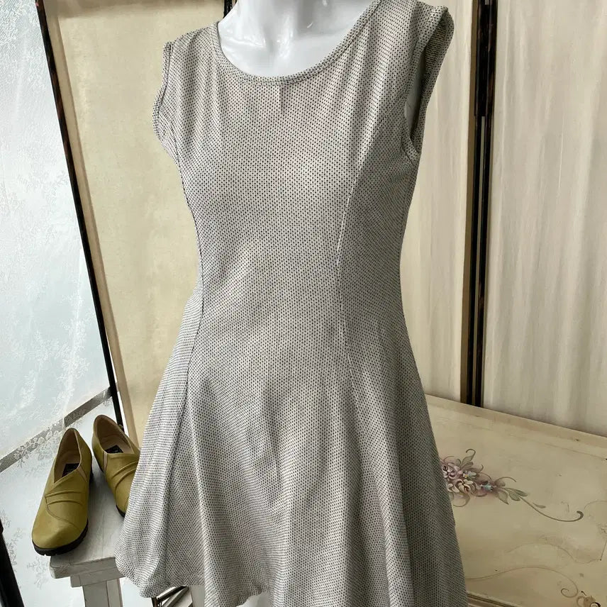 [BUNJANG] Heart Polka Dot Sleeveless Dress Mori Girl Japanese Vintage / 하트 땡땡이 나시 원피스 1310 모리걸 일본빈티지