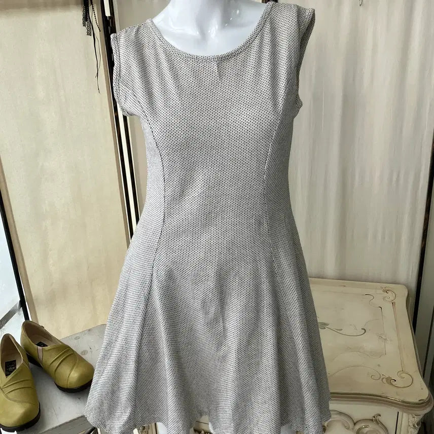 [BUNJANG] Heart Polka Dot Sleeveless Dress Mori Girl Japanese Vintage / 하트 땡땡이 나시 원피스 1310 모리걸 일본빈티지