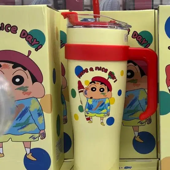 [BUNJANG] Crayon Shin-chan Shin-chan 1250ml Stand Tumbler (Sealed) / 미개봉] 짱구는못말려 짱구 1250ml 스탠 텀블러