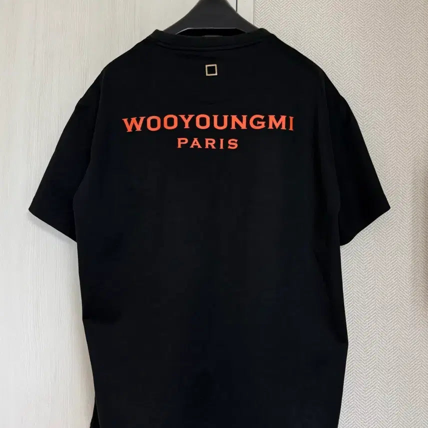 [BUNJANG] Wooyoungmi Back Logo Short Sleeve T-Shirt Black / (48) 우영미 백로고 반팔 티셔츠 블랙