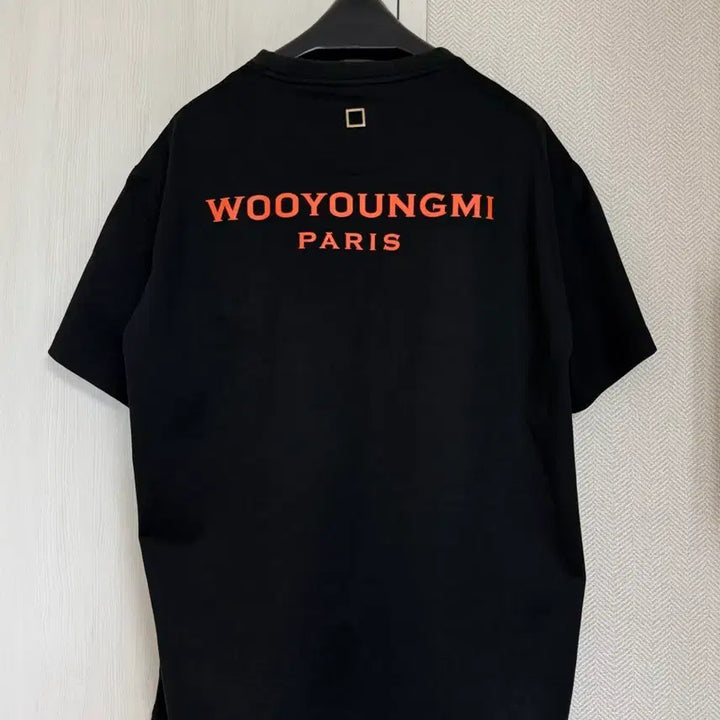 [BUNJANG] Wooyoungmi Back Logo Short Sleeve T-Shirt Black / (48) 우영미 백로고 반팔 티셔츠 블랙