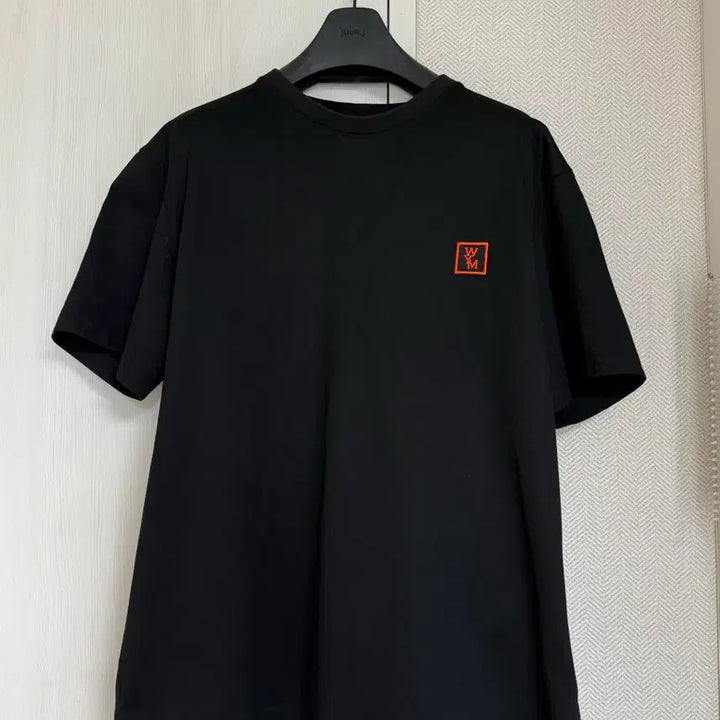 [BUNJANG] Wooyoungmi Back Logo Short Sleeve T-Shirt Black / (48) 우영미 백로고 반팔 티셔츠 블랙