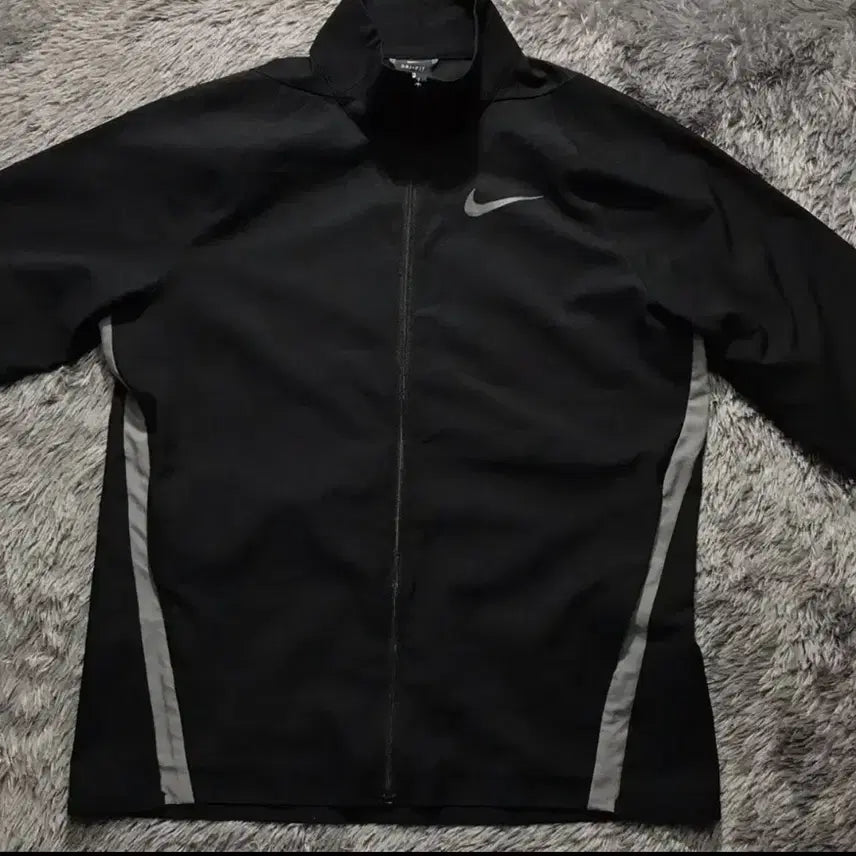 [BUNJANG] Nike Swoosh Zip-Up Jersey Black M / [M, A급] 나이키(NIKE) 스우시 집업 져지