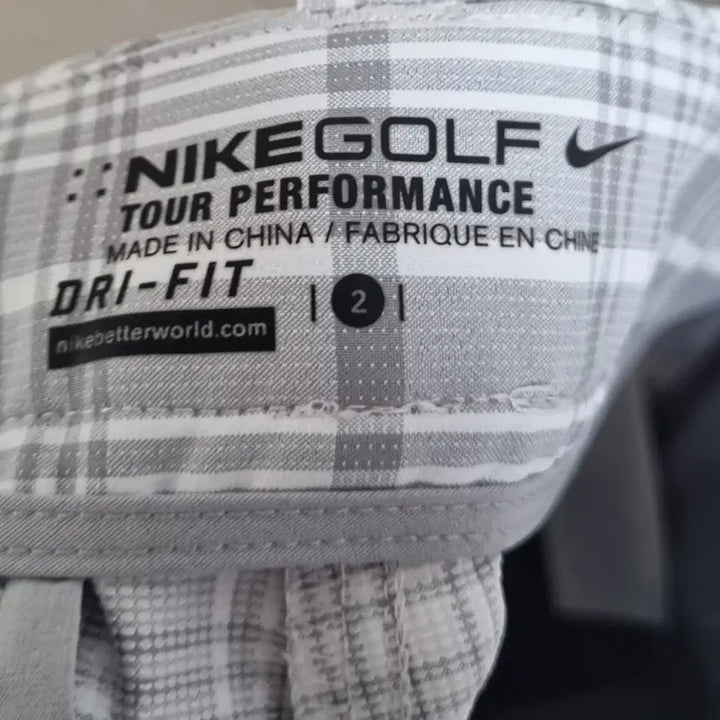 [BUNJANG] Nike Golf Grey Check Functional Shorts / 2사이즈) 나이키 골프 그레이 체크 기능성 반바지