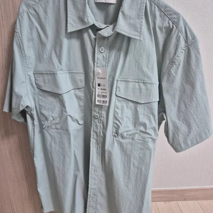 [BUNJANG] Polham Mint Short Sleeve Shirt / 폴햄 반팔 셔츠 민트 (새상품)