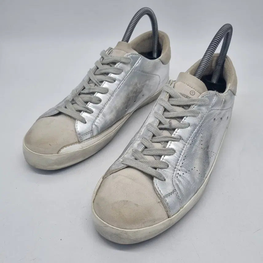 [BUNJANG] Golden Goose Superstar Silver Leather Sneakers Size 40 (US 7) / 골든구스 슈퍼스타 실버 남성 250mm (40)