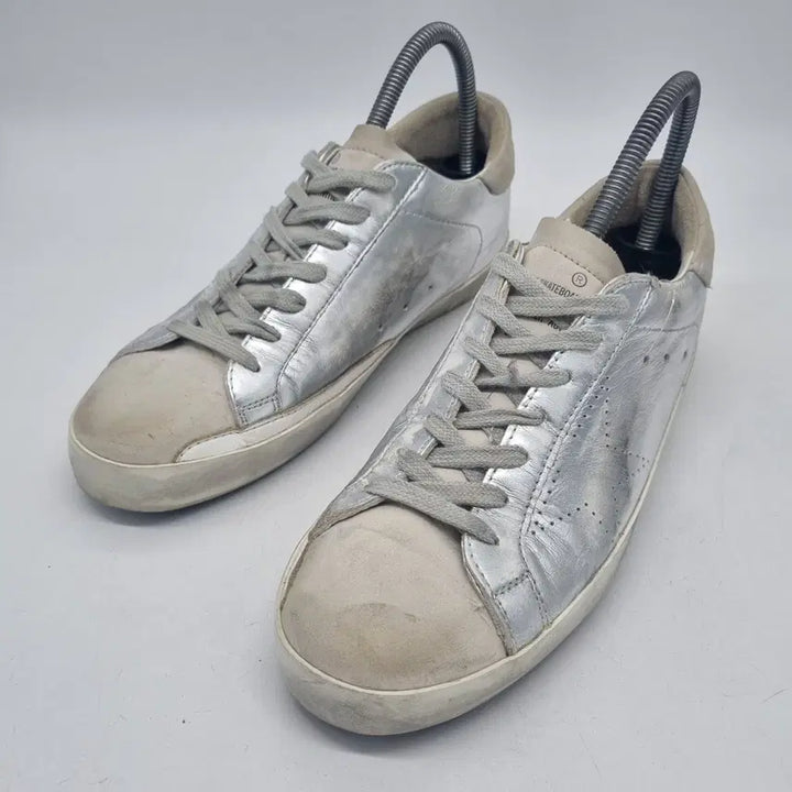 [BUNJANG] Golden Goose Superstar Silver Leather Sneakers Size 40 (US 7) / 골든구스 슈퍼스타 실버 남성 250mm (40)