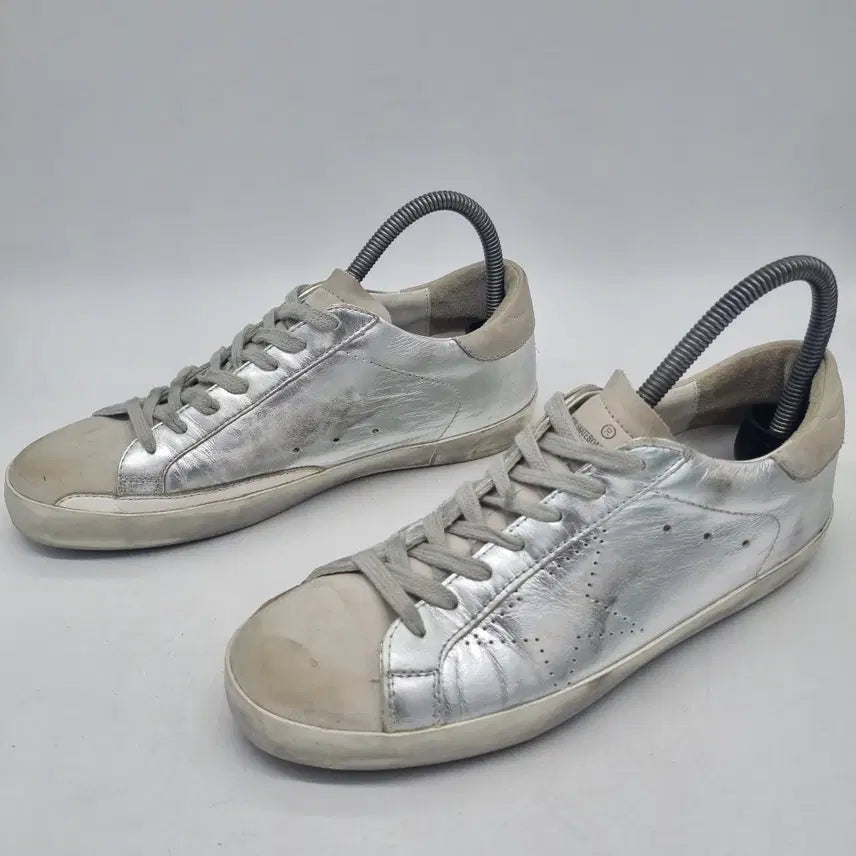 [BUNJANG] Golden Goose Superstar Silver Leather Sneakers Size 40 (US 7) / 골든구스 슈퍼스타 실버 남성 250mm (40)