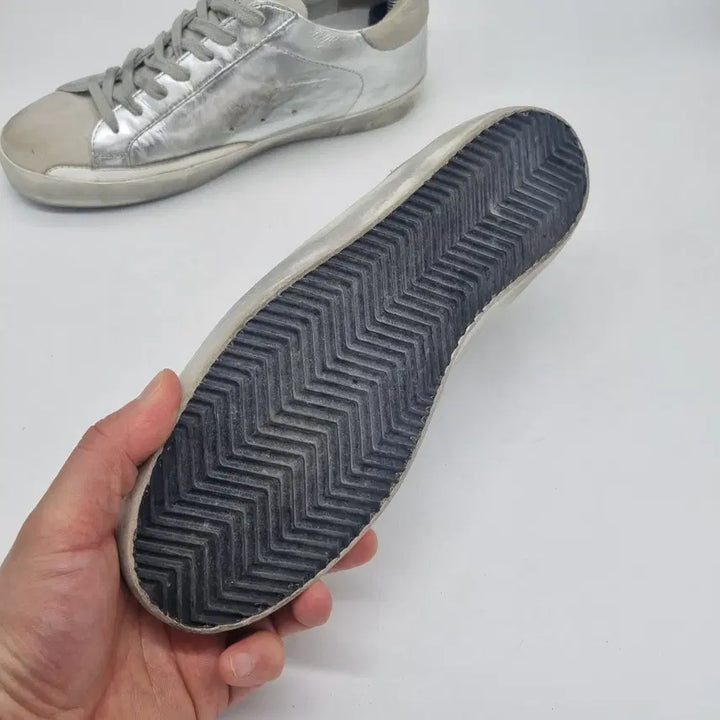 [BUNJANG] Golden Goose Superstar Silver Leather Sneakers Size 40 (US 7) / 골든구스 슈퍼스타 실버 남성 250mm (40)