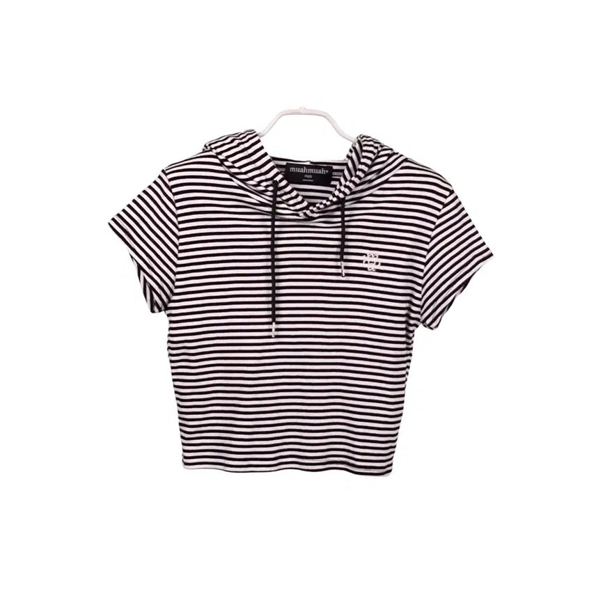 [BUNJANG] MUAHMUAH Short Sleeve Hoodie A320 / MUAHMUAH 무아무아 반팔 후디_A320