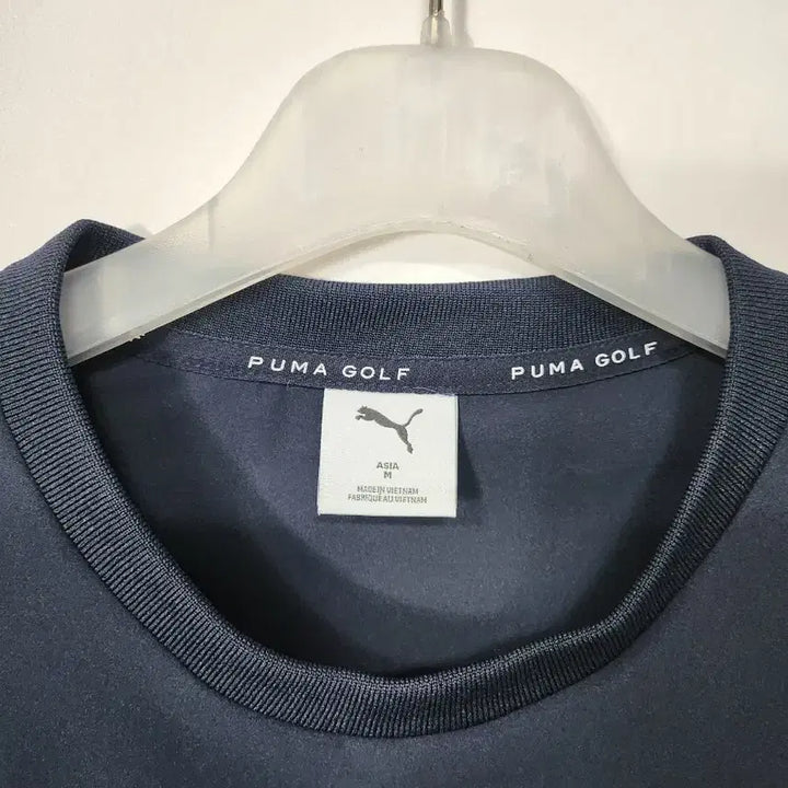 [BUNJANG] Puma Golf Navy Woven Functional Short Sleeve T-Shirt M / 푸마 골프 네이비 우븐 기능성 반팔티 95-100 M 새제품급