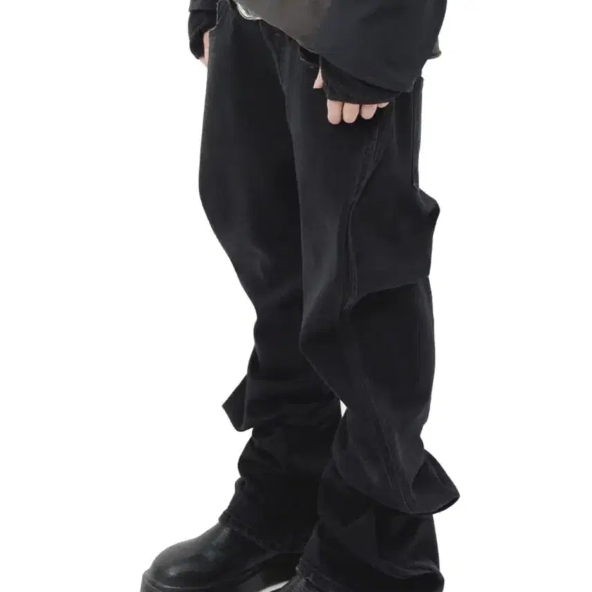 [BUNJANG] Undermycar Side Wire Core Denim Black / [1] 언더마이카 사이드 와이어 코어 데님 블랙
