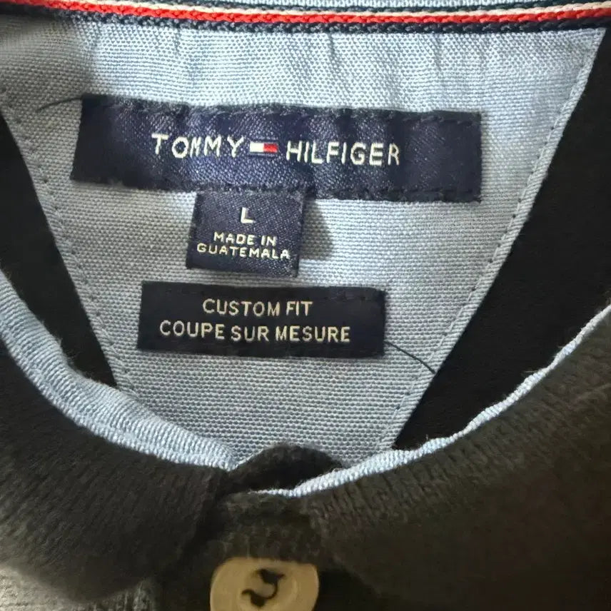 [BUNJANG] Tommy Hilfiger Custom Fit Short Sleeve Polo Shirt / 타미힐피거 커스텀핏 반팔 카라티