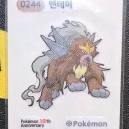 [BUNJANG] Pokemon Entei 30th Anniversary Sticker / 포켓몬스터 엔테이 30주년 띠부씰