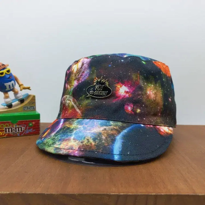 [BUNJANG] SAKUN Vintage Old School Space Military Cap Multi / 빈티지 힙합 모자 SAKUN 올드스쿨 사쿤 우주 군모 멀티