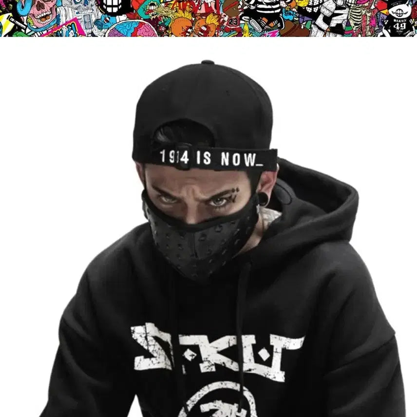 [BUNJANG] SAKUN Vintage Old School Space Military Cap Multi / 빈티지 힙합 모자 SAKUN 올드스쿨 사쿤 우주 군모 멀티