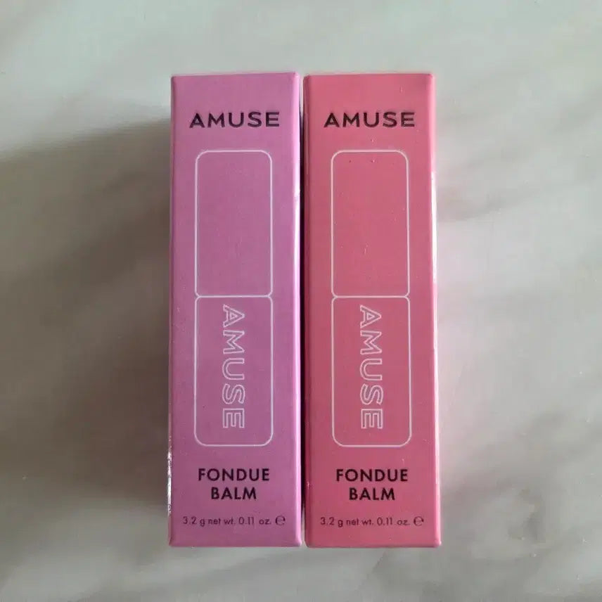 [SOLD OUT] 어뮤즈 퐁듀밤 2개 세트 핑크/코랄