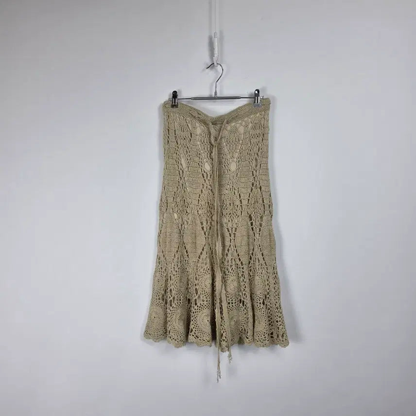 [BUNJANG] Kenzie Beige Vintage Knit Skirt / 켄지 베이지 빈티지 니트 스커트 여 28, 260623