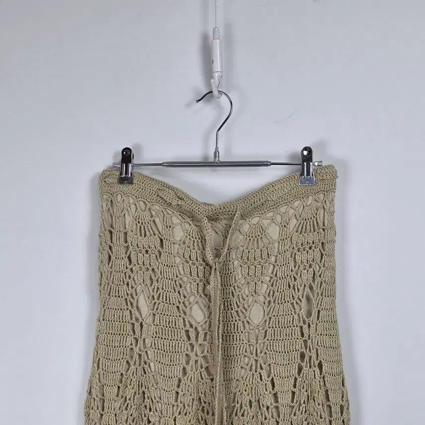 [BUNJANG] Kenzie Beige Vintage Knit Skirt / 켄지 베이지 빈티지 니트 스커트 여 28, 260623