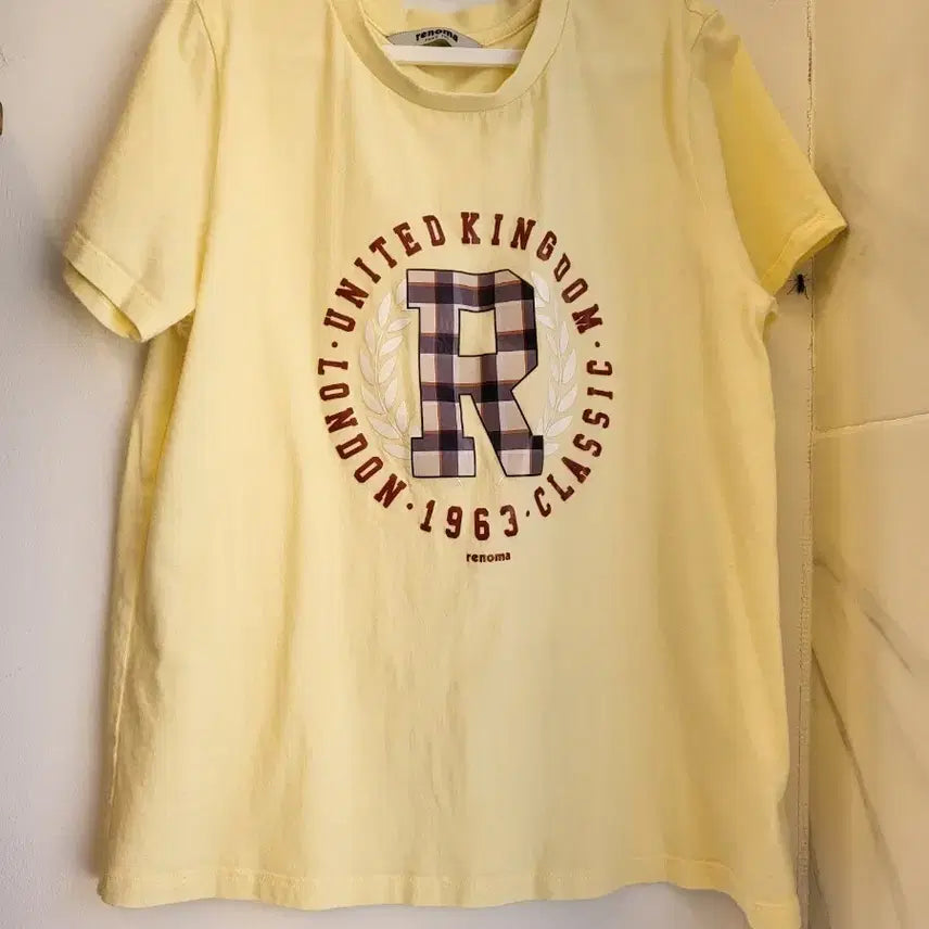 [BUNJANG] Renoma Junior Yellow Short Sleeve T-Shirt Size 150 / 레노마 반팔 티셔츠 옐로우쥬니어