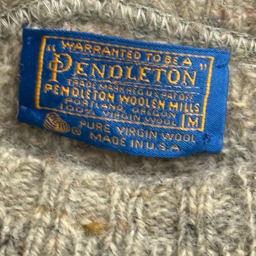[BUNJANG] 70s Pendleton Wool Knit Sweater (M) / 70S 펜들턴 USA 울 니트 스웨터 (M)