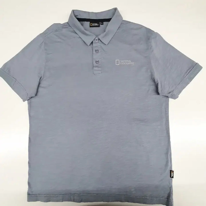 [BUNJANG] National Geographic Cotton Collar T-Shirt - Grey, XL / 내셔널지오그래픽 카라티