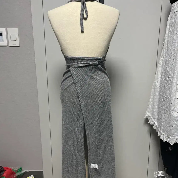 [BUNJANG] Long One-Piece Swimsuit Cover-up with Adjustable Waist / 수영복 위 원피스