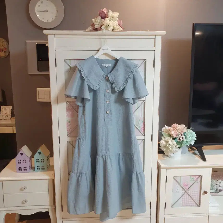 [BUNJANG] ON &amp; ON Frill Long Dress / 온앤온 프릴 롱원피스/55-66