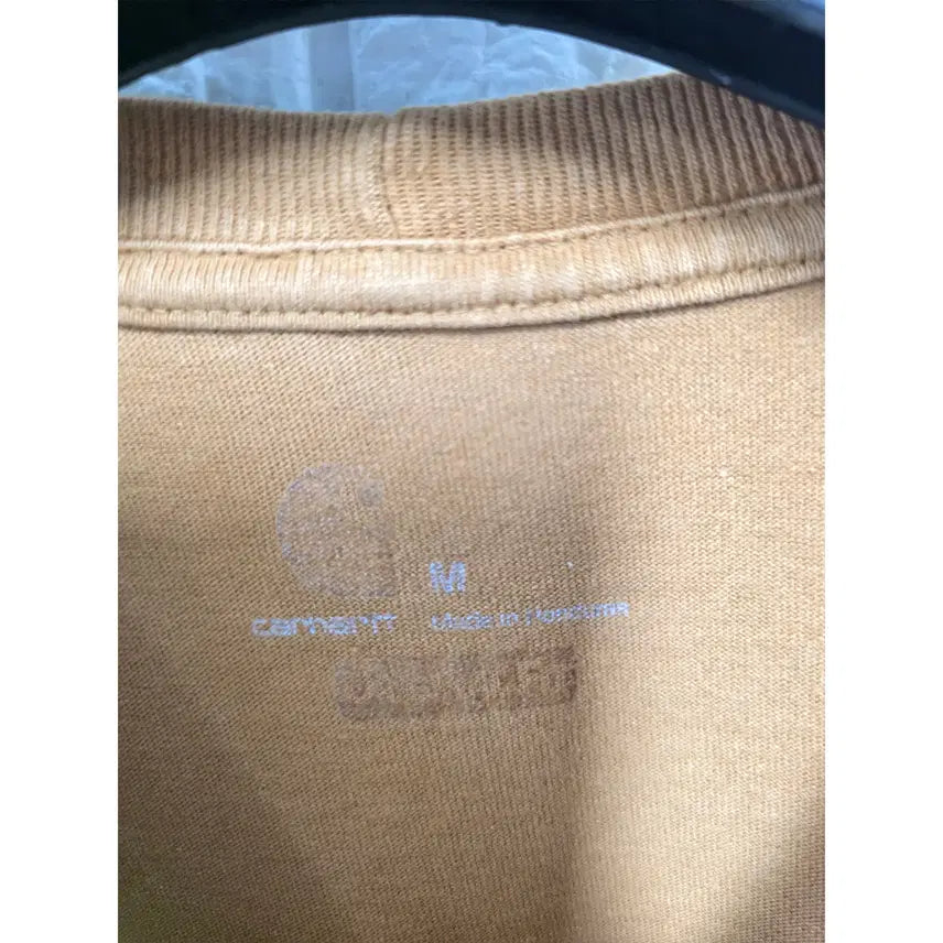 [BUNJANG] Carhartt Brown Short Sleeve T-Shirt / L 칼하트 브라운 반팔 티 D769