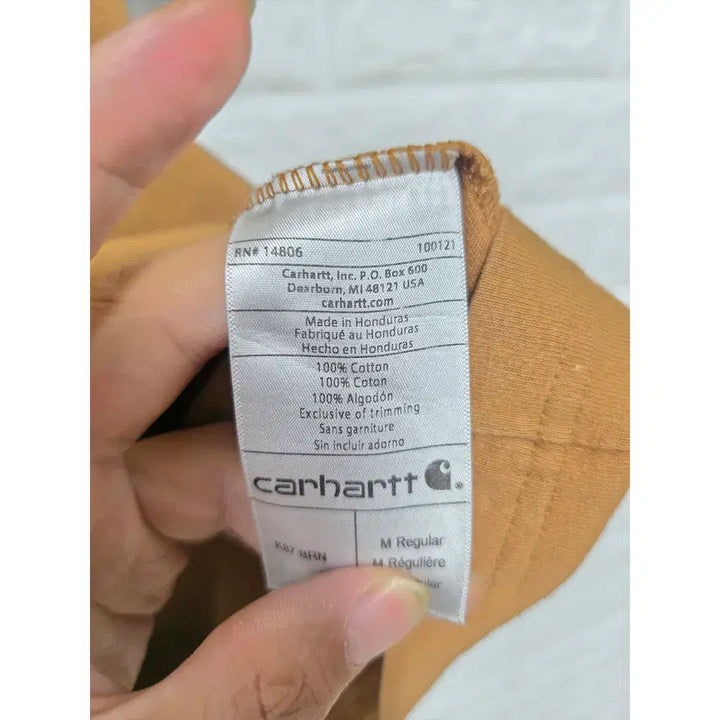 [BUNJANG] Carhartt Brown Short Sleeve T-Shirt / L 칼하트 브라운 반팔 티 D769