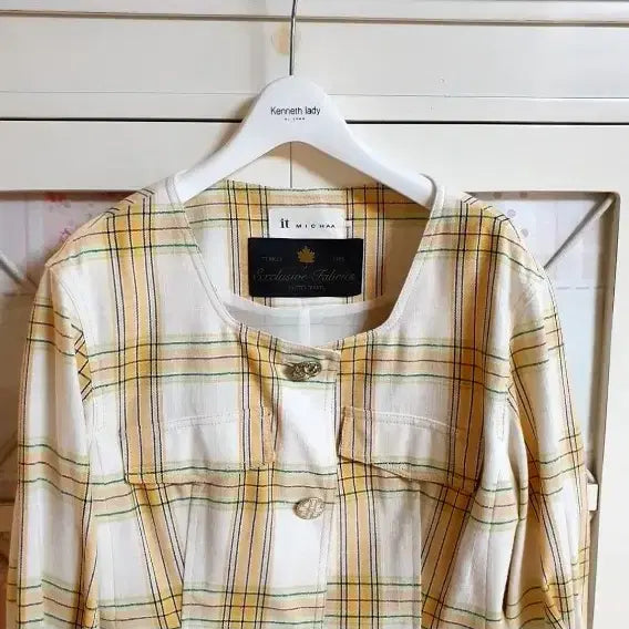 [BUNJANG] It Michaa Check Blouse / 잇미샤 블라우스/55-닐씬66