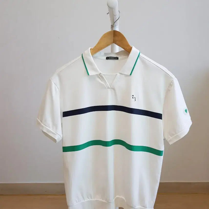 [BUNJANG] Hedgehog Kids Colorblock Short-Sleeve Polo T-Shirt + Basic T-Shirt Set (Size 155) / 헤지스키즈 라인 배색 반팔 카라티 + 기본 티셔츠 155