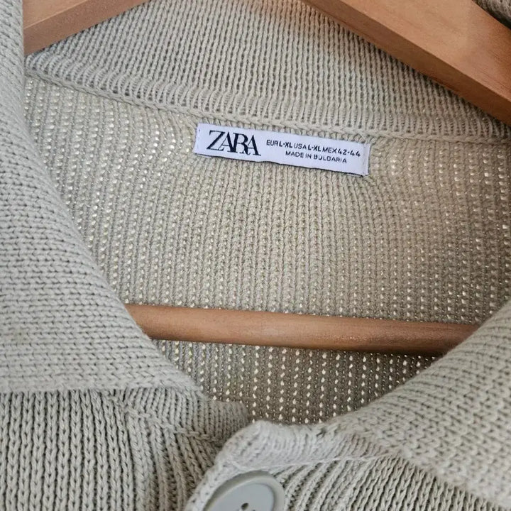[BUNJANG] ZARA Knit Cardigan Green L XL / ZARA 니트 가디건 연두색 메론 L XL