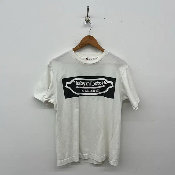[BUNJANG] BAPE Baby Milo Store T-Shirt White Women&