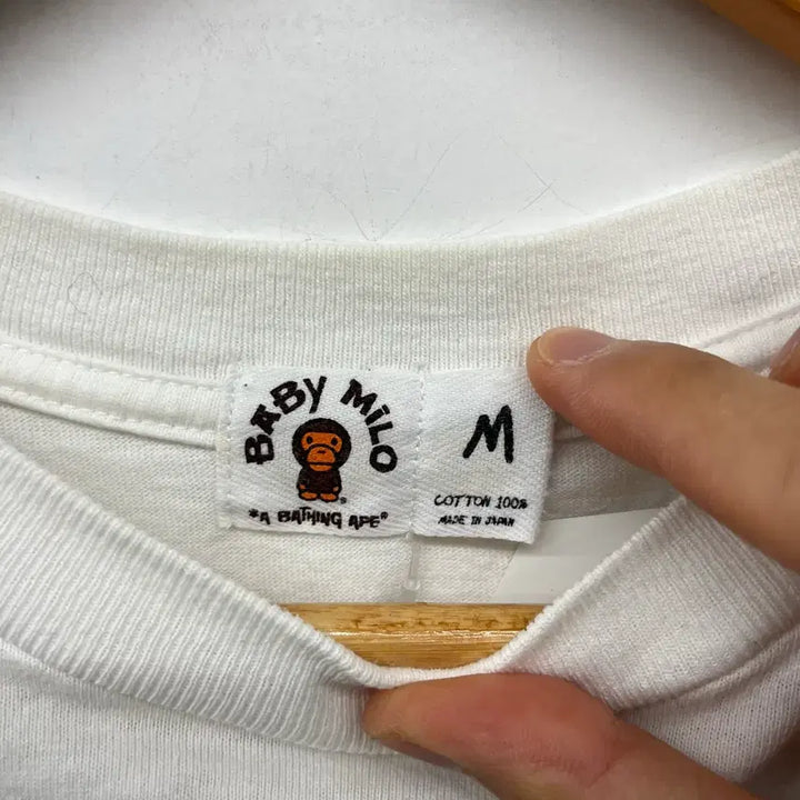 [BUNJANG] BAPE Baby Milo Store T-Shirt White Women&
