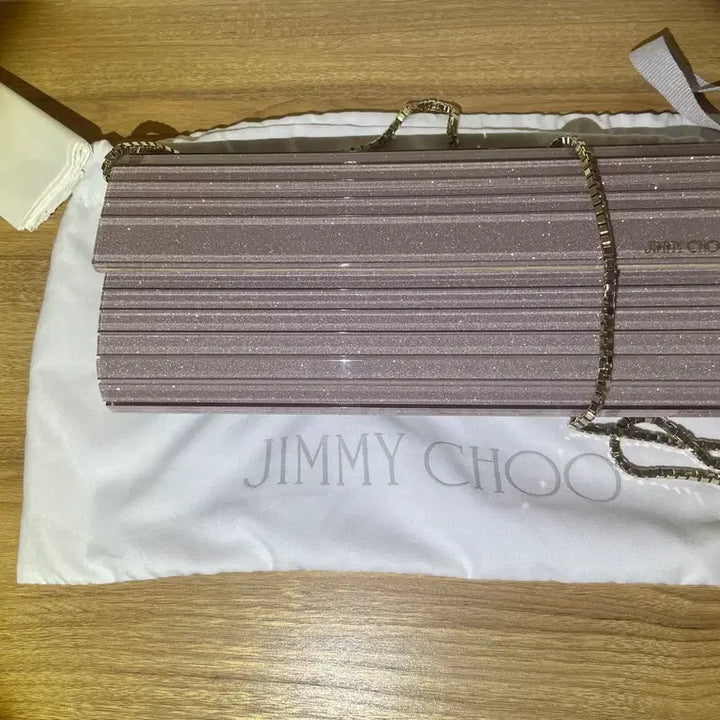 [BUNJANG] Jimmy Choo Sweety Clutch Pink Acrylic / 지미추 스위티 클러치 핑크