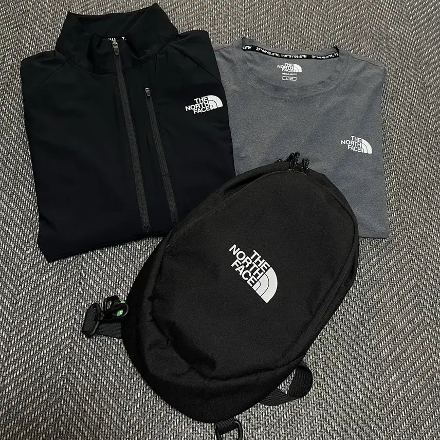 [BUNJANG] North Face Summer Jacket, T-Shirt, and Bag Set / 105] 노스페이스(NORTH FACE) 여름자켓+반팔+가방