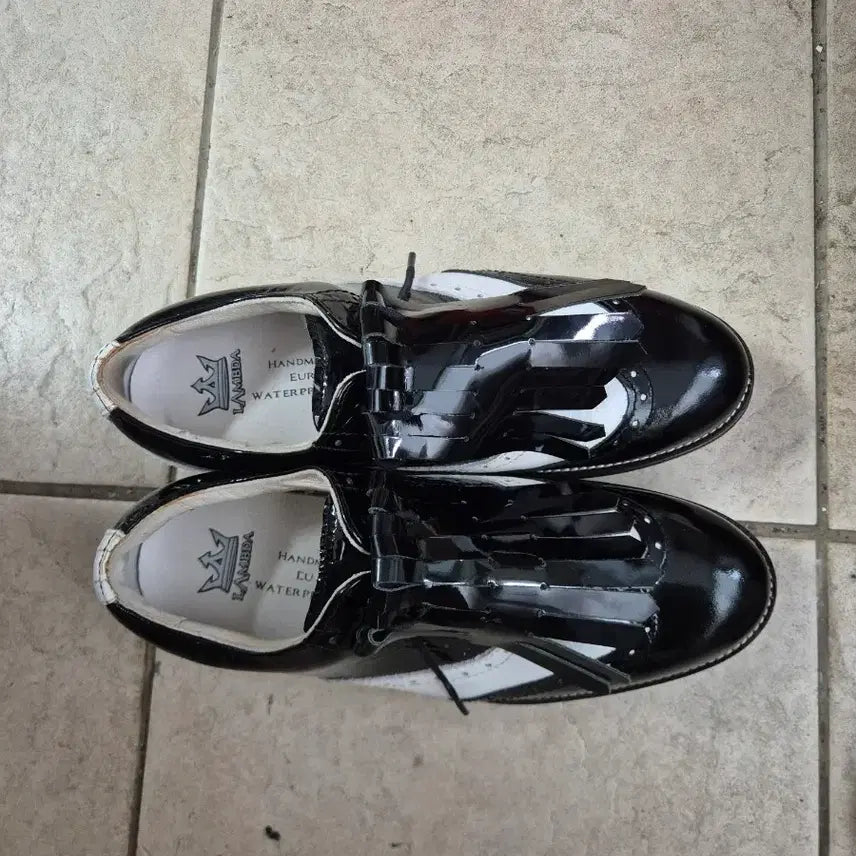 [BUNJANG] LAMBDA Golf Shoes Black/White 235mm / LAMBDA 람다 골프화 블랙/화이트 235mm