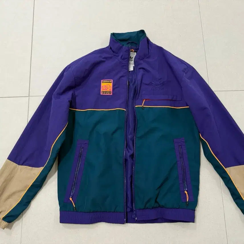 [BUNJANG] Adidas Colorblock Windbreaker Jacket / 아디다스 컬러블록 바람막이