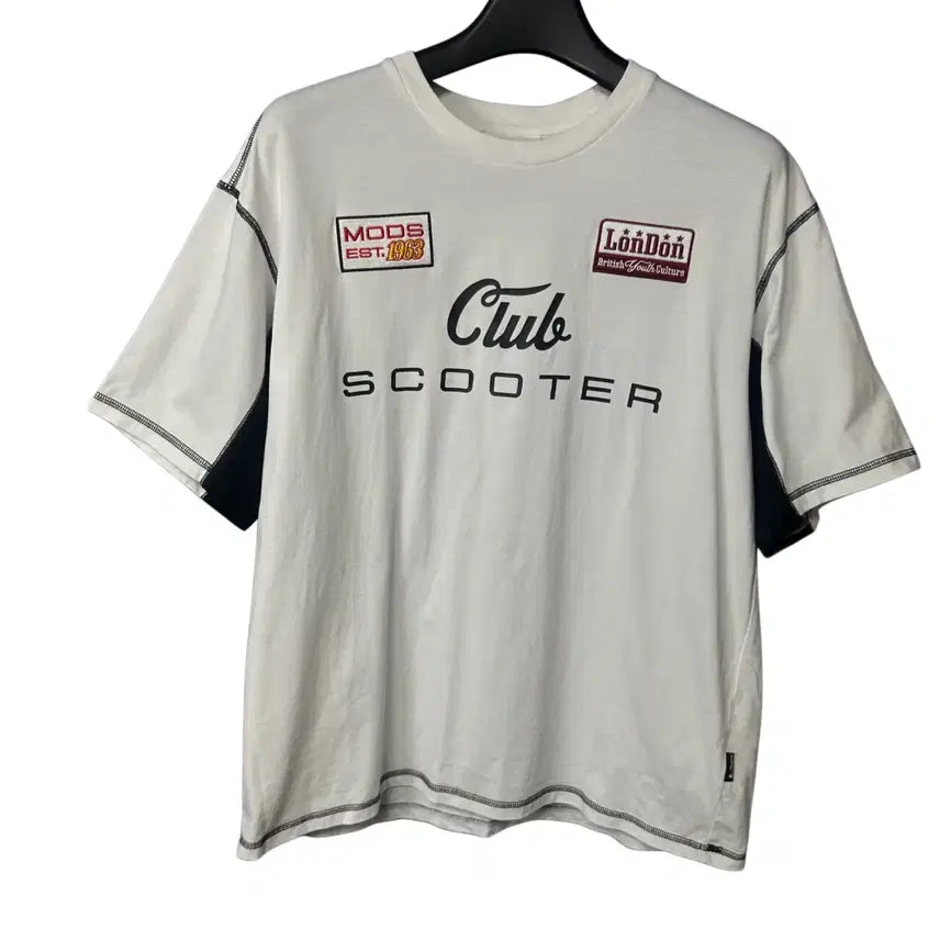 [BUNJANG] Ben Sherman White Racing Short Sleeve T-Shirt / 100 벤셔먼 화이트 레이싱 반팔 티셔츠