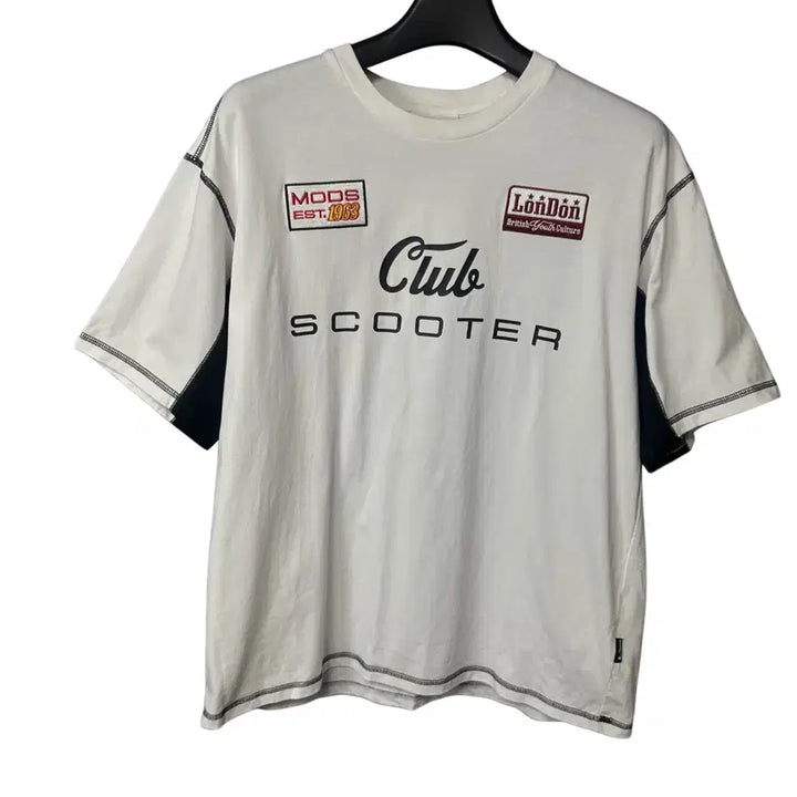 [BUNJANG] Ben Sherman White Racing Short Sleeve T-Shirt / 100 벤셔먼 화이트 레이싱 반팔 티셔츠