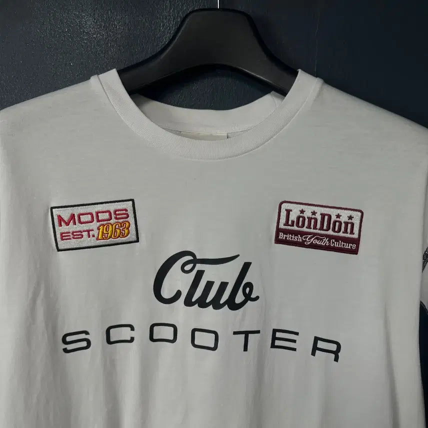[BUNJANG] Ben Sherman White Racing Short Sleeve T-Shirt / 100 벤셔먼 화이트 레이싱 반팔 티셔츠