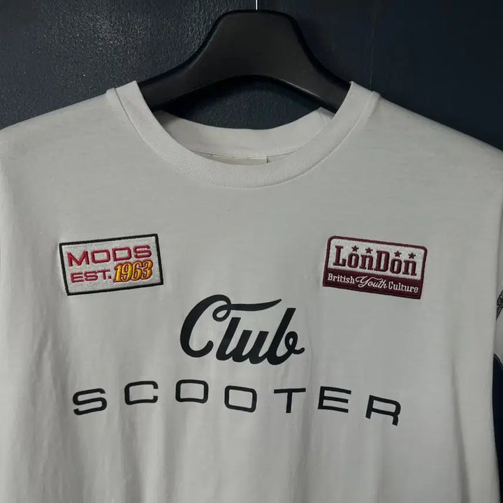[BUNJANG] Ben Sherman White Racing Short Sleeve T-Shirt / 100 벤셔먼 화이트 레이싱 반팔 티셔츠