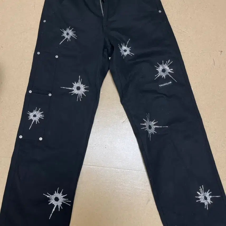 [BUNJANG] THUG CLUB Bullet Pants Black / 떠그클럽 불렛 팬츠