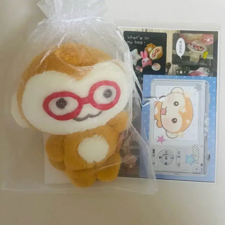 [BUNJANG] Pingru Kkikki Doctor Doll Keychain Gamjasungi Sticker / 핑루 끼끼박사 인형 키링 감자숭이 스티커