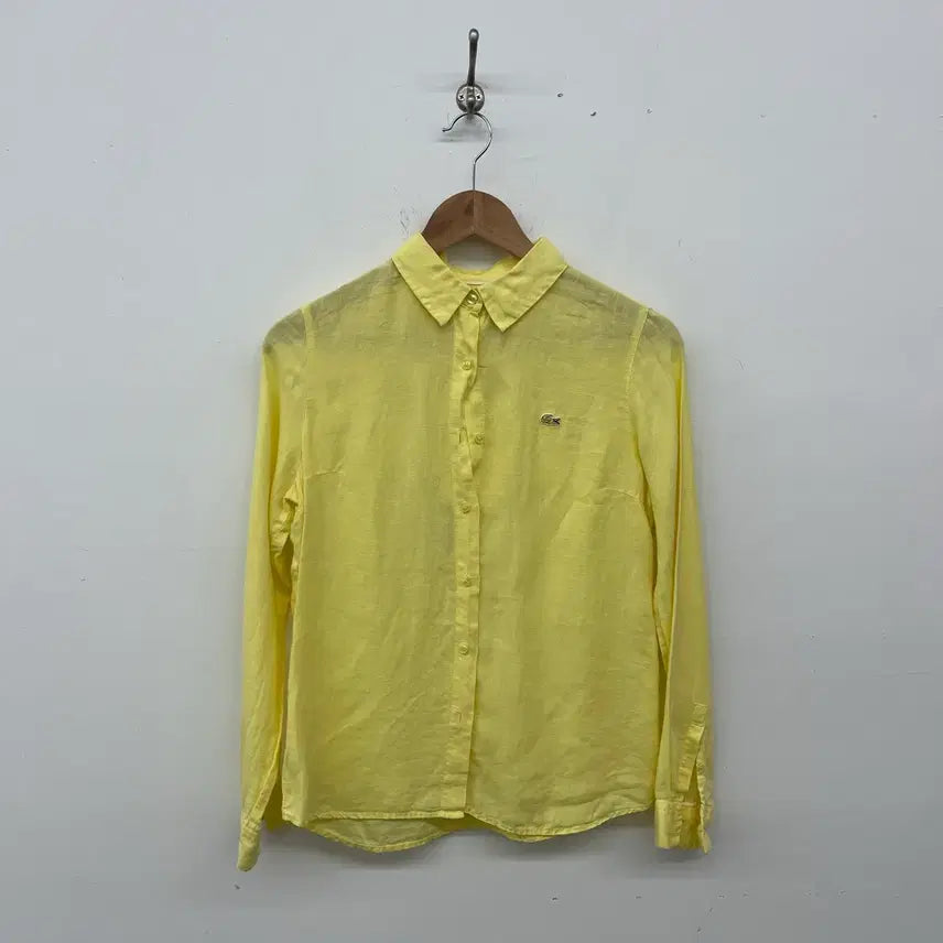 [BUNJANG] Lacoste Linen Shirt Yellow Women&